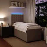 Boxspringbett mit Matratze Hellgrau 90x190 cm Samt vidaXL