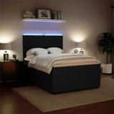 Vidaxl - Boxspringbett mit Matratze Schwarz 140x200 cm Samt