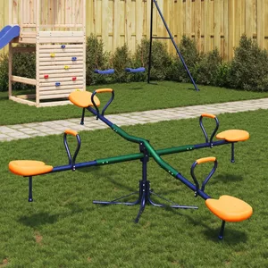 EXIT Toys Spinner Ronddraaiende Stalen Wipwap - Wipwap voor Peuters en Kinderen - Draaibare Wipwap voor Buiten in de Tuin - 193x60x73cm - Groen/Zwart : EXIT Toys