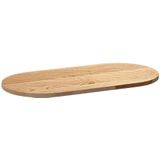 vidaXL Tafelblad - Ovaal - Massief Eikenhout - 80x40x2 cm