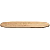 vidaXL Tafelblad - Ovaal - Massief Eikenhout - 80x40x2 cm