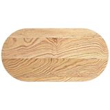 vidaXL Tischplatte 80x40x2 cm Massivholz Eiche Oval