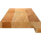 vidaXL - Vensterbanken - Lichtbruin - 2 stuks - 70x15x2 cm - Massief Eikenhout