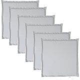 vidaXL Garten-Sitzkissen 6 Stk. Hellgrau 45x45x2 cm Quadratisch