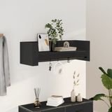 Vidaxl - Wandregal Schwarz 100x35x30,5 cm Holzwerkstoff