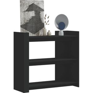 vidaXL Wandtafel 100x35x90 cm bewerkt hout zwart