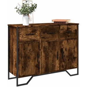 vidaXL Sideboard Räuchereiche 97x32,5x74,5 cm Holzwerkstoff