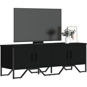 vidaXL TV-Schrank Schwarz 122x34x41 cm Holzwerkstoff