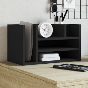 Vidaxl - Schreibtisch-Organizer Schwarz 44,5x24x25 cm Holzwerkstoff
