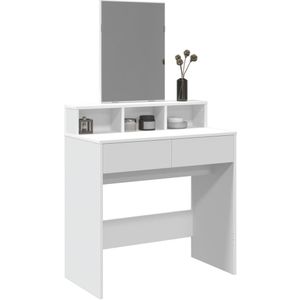 vidaXL - Kaptafel - met - spiegelx41x144,5 - cm - wit