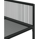 9-tlg. Garten-Essgruppe Schwarz Poly Rattan Vidaxl