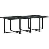 vidaXL 13-tlg. Garten-Essgruppe Schwarz Poly Rattan