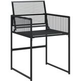 vidaXL 13-tlg. Garten-Essgruppe Schwarz Poly Rattan