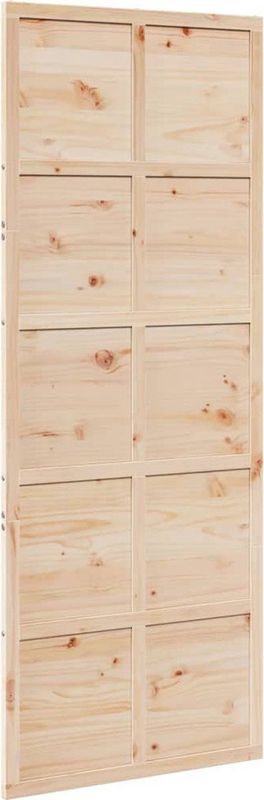 Vidaxl - Scheunentür 80x208 cm Massivholz Kiefer