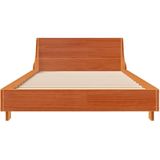 vidaXL Bedframe zonder matras massief grenenhout wasbruin 90x200 cm