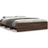 vidaXL Bedframe zonder matras bewerkt hout bruin eikenkleur 150x200 cm