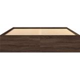 vidaXL Bedframe zonder matras bewerkt hout bruin eikenkleur 150x200 cm
