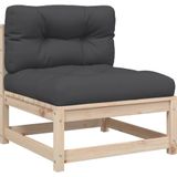 vidaXL - 7-delige - Loungeset - met - kussens - massief - grenenhout