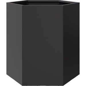 vidaXL - Plantenbak - zeshoek - 46x40x45 - cm - staal - zwart