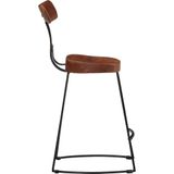 vidaXL - Barkrukken - 2 - st - 49x43x79 - cm - massief - mangohout