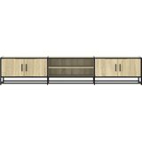 vidaXL - Tv-meubel - 210x35x41 - cm - bewerkt - hout - sonoma - eikenkleurig