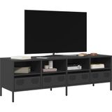 vidaXL - Tv-meubel - 135x39x43,5 - cm - koudgewalst - staal - zwart