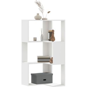vidaXL - Boekenkast - Hoek - Wit - Bewerkt Hout - 3 Laags