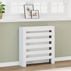 vidaXL Radiatorombouw 78x20x82 cm bewerkt hout wit, radiator ombouw, radiator bekleding, ombouw radiator, verwarming ombouw, radiatorbekleding