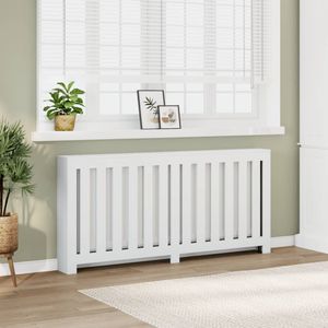 vidaXL Radiatorombouw 175x20x82 cm bewerkt hout wit