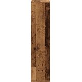 vidaXL - Boekenkast - 50x25x105 - cm - bewerkt - hout - oud - houtkleurig