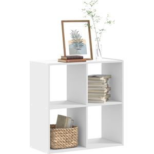 vidaXL Bücherregal Weiß 68,5x32x68,5 cm Holzwerkstoff