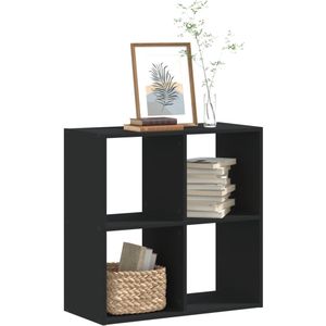 vidaXL Bücherregal Schwarz 68,5x32x68,5 cm Holzwerkstoff
