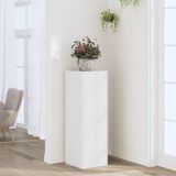 vidaXL - Plantenstandaard - Wit - Bewerkte Hout - 33x33x100 cm