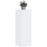 vidaXL - Plantenstandaard - Wit - Bewerkte Hout - 33x33x100 cm