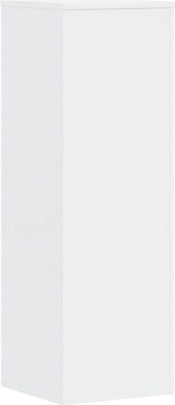 vidaXL - Plantenstandaard - Wit - Bewerkte Hout - 33x33x100 cm