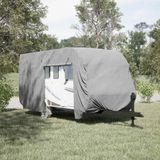 vidaXL - Caravanhoes - 670x250x220 - cm - vliesvlies - grijs