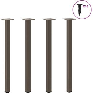 vidaXL Console tafelpoten 4 st 72-74 cm staal naturel