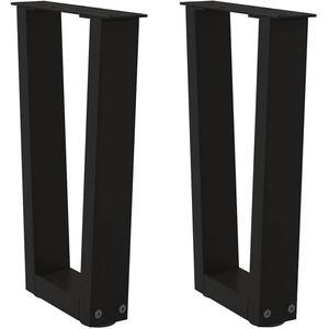 vidaXL Bartafelpoten 2 st U-vormig 50x(90-91) cm staal vidaXL Bartafelpoten 2 st U-vormig 50x(90-91) cm staal