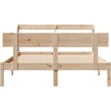 vidaXL Massivholzbett ohne Matratze 120x190 cm Kiefernholz