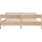 vidaXL Massivholzbett ohne Matratze 200x200 cm Kiefer
