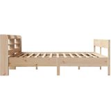 vidaXL Bedframe zonder matras massief grenenhout 200x200 cm