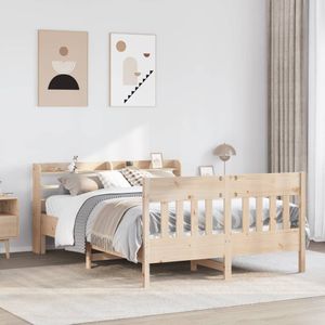 vidaXL Massivholzbett ohne Matratze 140x200 cm Kiefernholz