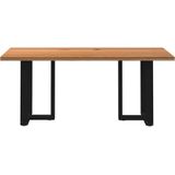 Vidaxl - Esstisch Hellbraun 180x80x74 cm Massivholz Eiche Rechteckig