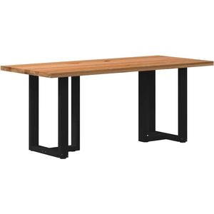 vidaXL Esstisch Hellbraun 180x80x74 cm Massivholz Eiche Rechteckig