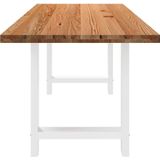 Vidaxl - Esstisch Hellbraun 180x80x74 cm Massivholz Eiche Rechteckig