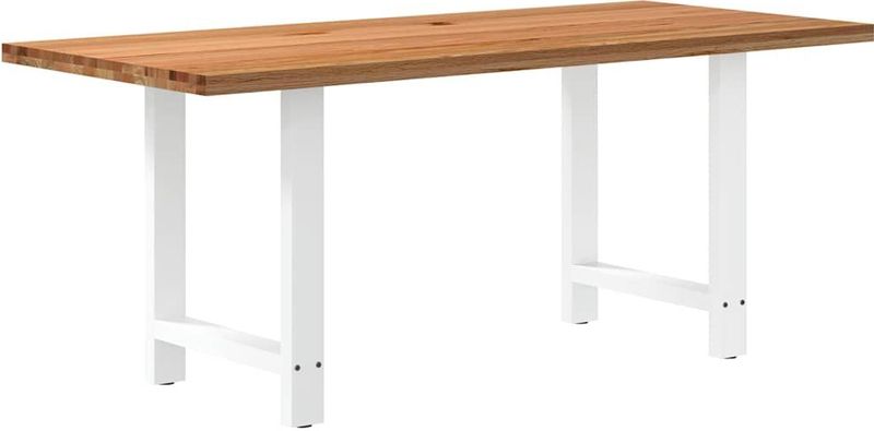 Vidaxl - Esstisch Hellbraun 180x80x74 cm Massivholz Eiche Rechteckig