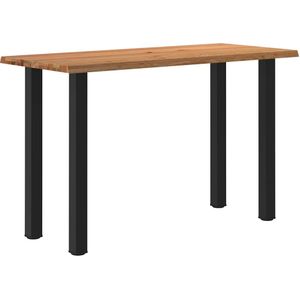 vidaXL Bartafel met natuurlijke rand 180x80x112 cm massief eikenhout
