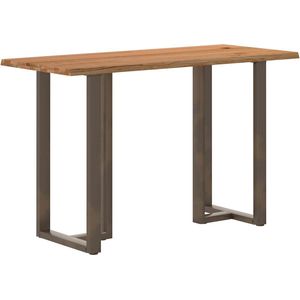 vidaXL Esstisch mit Baumkanten 180x80x74cm Massivholz Eiche Rechteckig