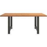 Vidaxl - Esstisch Hellbraun 180x120x74 cm Massivholz Eiche Rechteckig