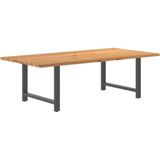 Vidaxl - Esstisch Hellbraun 240x120x74 cm Massivholz Eiche Rechteckig